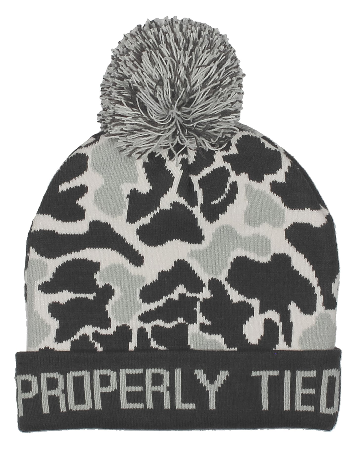 Properly Tied Boys Breck Beanie Polar Camo