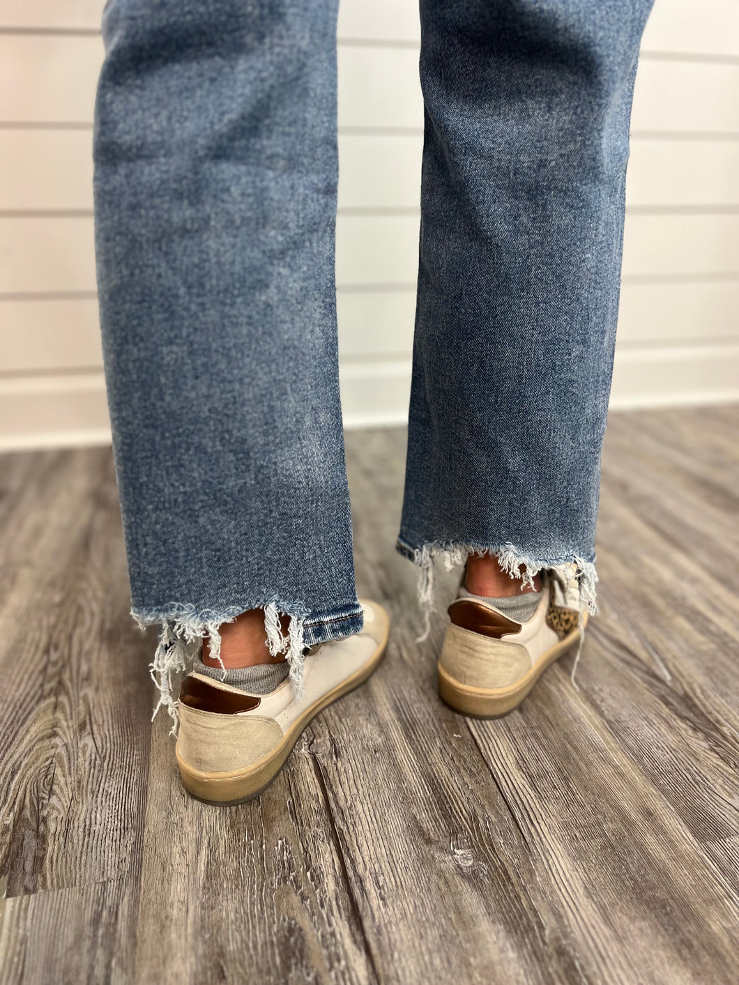 "Miriam" High Rise Medium Wash Denim