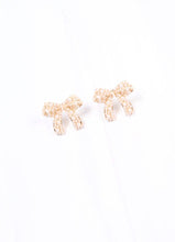Paige Pearl Bow Earring GOLD