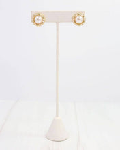 Raize Embellished Pearl Earring Gold