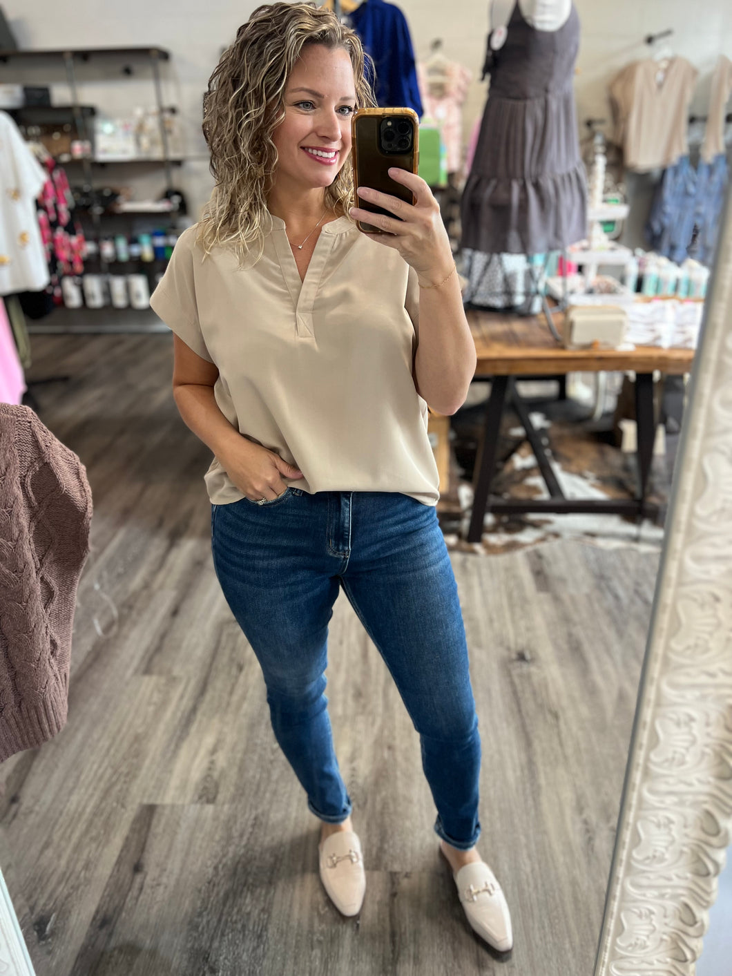 "Hazel" Medium Wash Skinny Denim