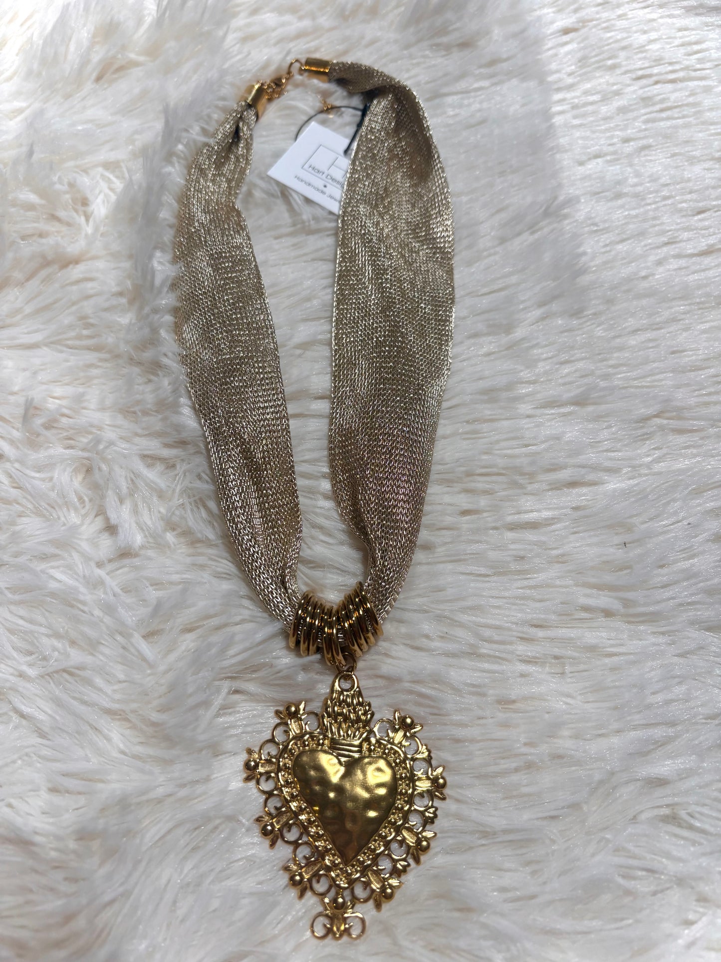 “Lover” Chunky Gold Necklace
