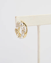 Paris Gold and CZ Hoop Gold