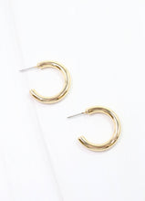 Isaacs Hoop Earring Shiny Gold