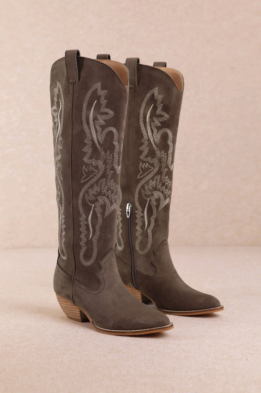"Kas" Brown Cowgirl Boot