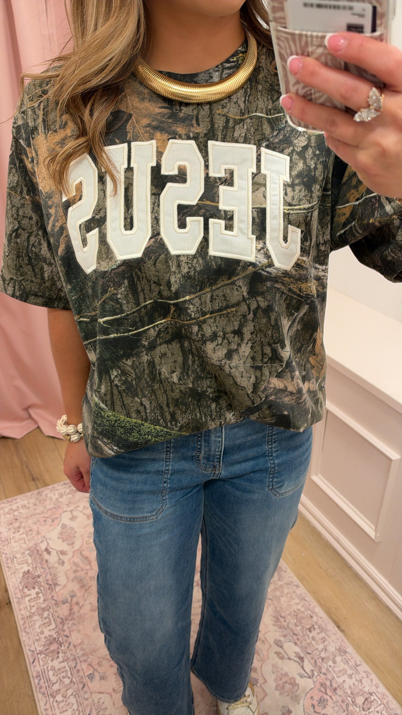 Camo Jesus T shirt