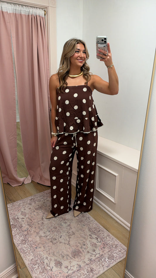 "Paige" Polka Dot Set