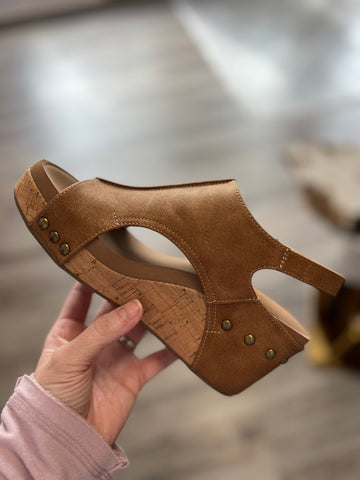 Carley Cognac Corkys Wedge