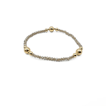 The Nantucket Shimmer Collection 14k Gold-Filled Bracelet Light Grey