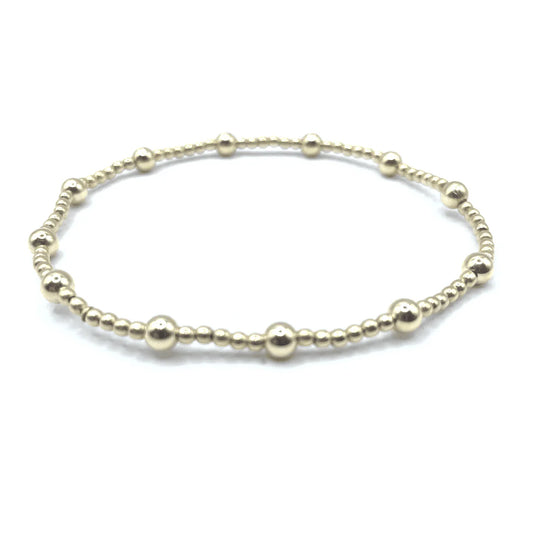 The Malibu Collection 14k Gold Filled Beaded Bracelet