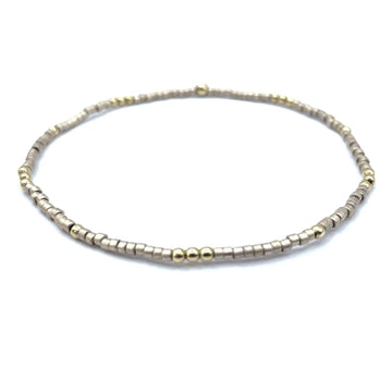 2mm Newport Golden+Gold Filled Bracelet