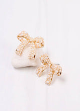 Paige Pearl Bow Earring GOLD