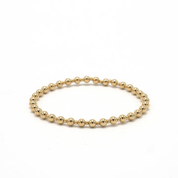 4mm+2mm+4mm Gold Filled Waterproof Dimension Bracelet 6.5
