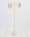 Paris Gold and CZ Hoop Gold