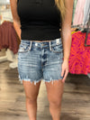 "Betty" High Waisted Destroyed Shorts