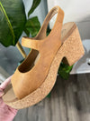 Corkys Miss Behavin Camel Block Heel