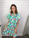 "Season's Change" Mint Floral Dress