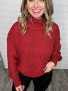 "Cutie Pie" Merlot Turtle Neck Top