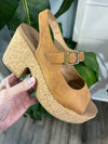 Corkys Miss Behavin Camel Block Heel