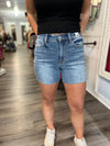 "Haley" Raw Hem Denim Shorts