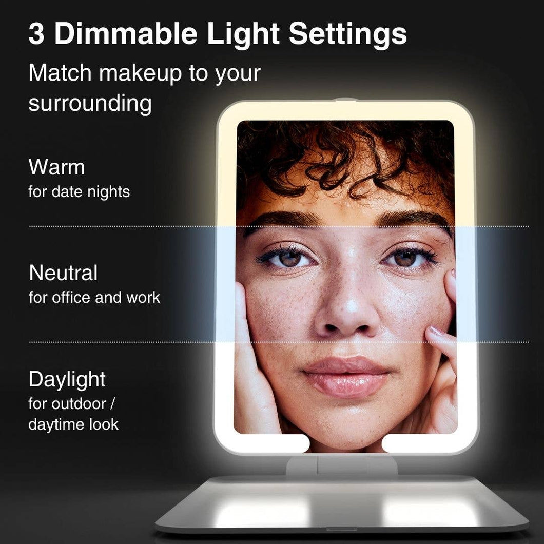 Nora Mini Folding Lighted Travel Mirror