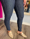 "Karen" Dark Blue Tummy Control Skinny Denim