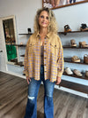 "Baby Come Back" Plaid Mix Button Down