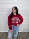 "Let's Get Merry" Red Sweatshirt