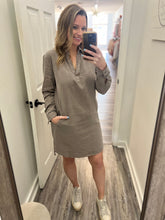 “Hold My Own” Grey Tencel Dress