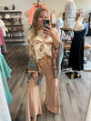 "People Like Us" Mix Print Top