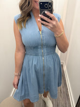 “Easy Like Spring” Light Denim Dress