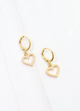 Dupont Pearl Heart Earring GOLD