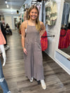 "Easy On Me" Mineral Washed Jumpsuit