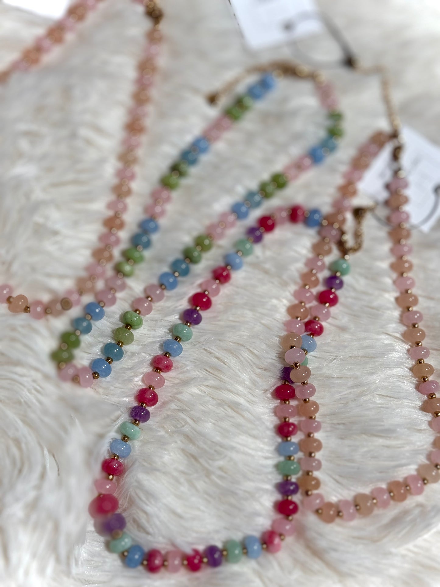 “Everyday Wear” Stackable Stone Necklace