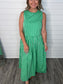 "Part the Sea" Green Sriped Top