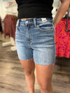 "Haley" Raw Hem Denim Shorts