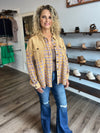 "Baby Come Back" Plaid Mix Button Down