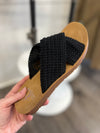 Corkys Dig it Black Sandal