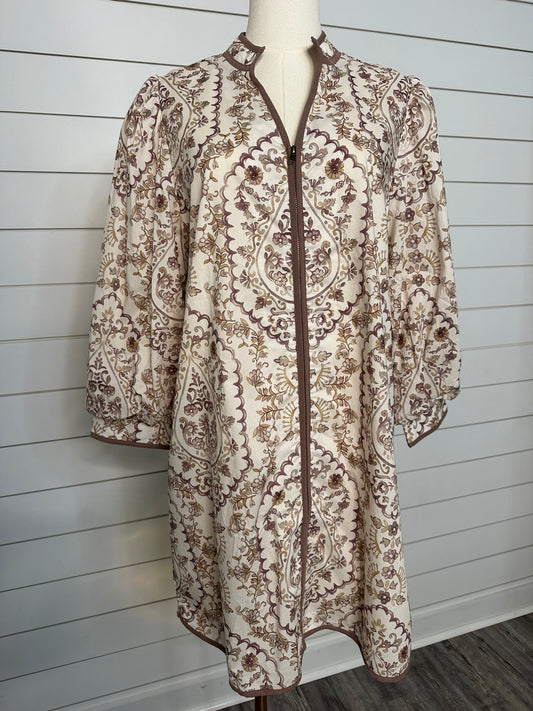 "Finding Myself" Floral Ecru Dress