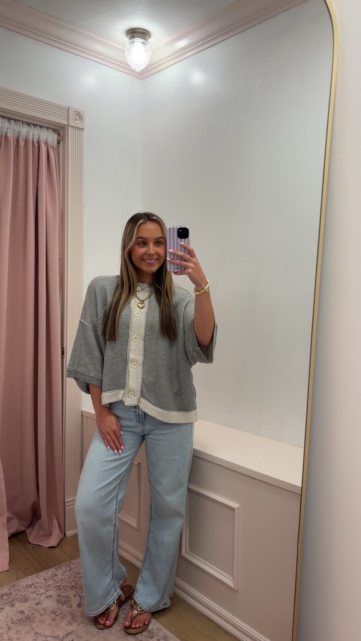 "Cozy Girl" Short Sleeve Cardigan