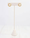 Raize Embellished Pearl Earring Gold