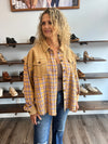 "Baby Come Back" Plaid Mix Button Down