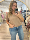 "Mean It" Solid Cuffed Top