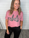 Mauve/Silver Rebels Tee