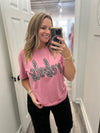 Mauve/Silver Rebels Tee
