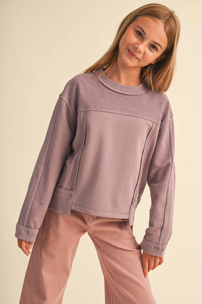 TWEEN KIDS GIRLS CREW NECK SWEATSHIRT (7-14)