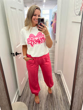 White/Pink Rebels Tee