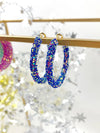 Glitter Hinge Hoops