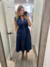 "Wonder" Navy Dress