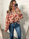 "Counting My Blessings" Floral Blouse